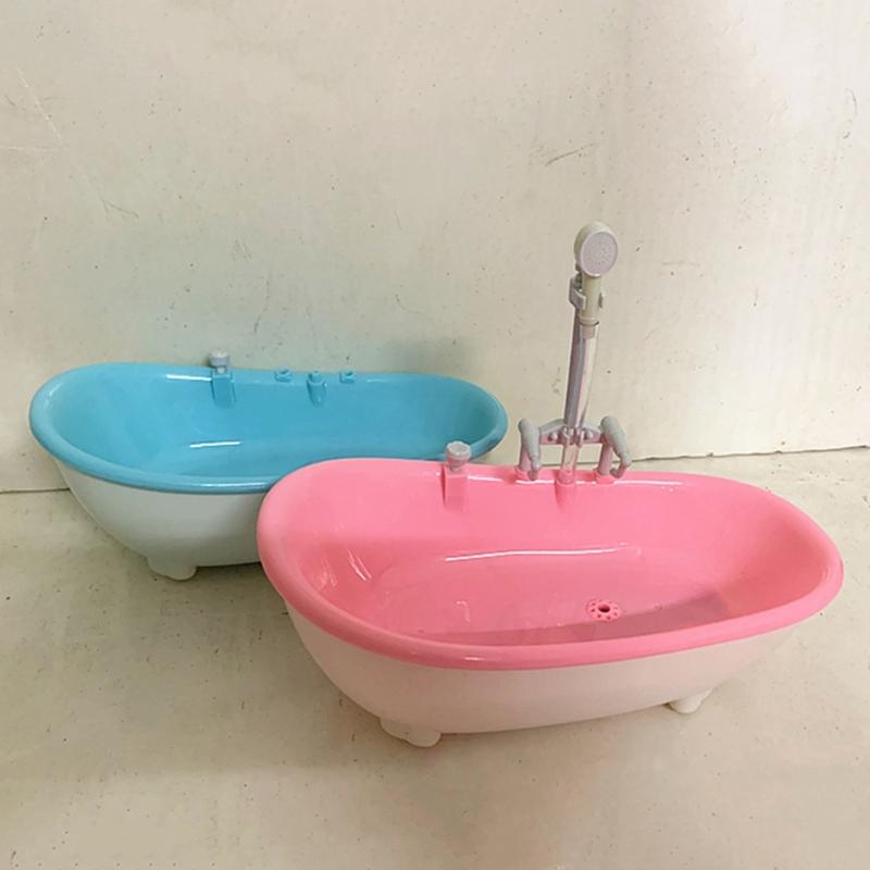 Bird Automatic Bathtub with Water Injections Hole Washing Cleaning Plastic Parrot Bath Parakeets Caged Bird Supplies