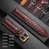 Lederarmband mit Krokodilleder-Design 12/14/16/17/18/19/20/21/22/24mm Weiches Casual-Armband Smartwatch-Armband Herren Damen