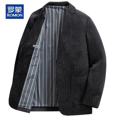 Men's Autumn/Winter Casual Business Blazer with Knitted Lining