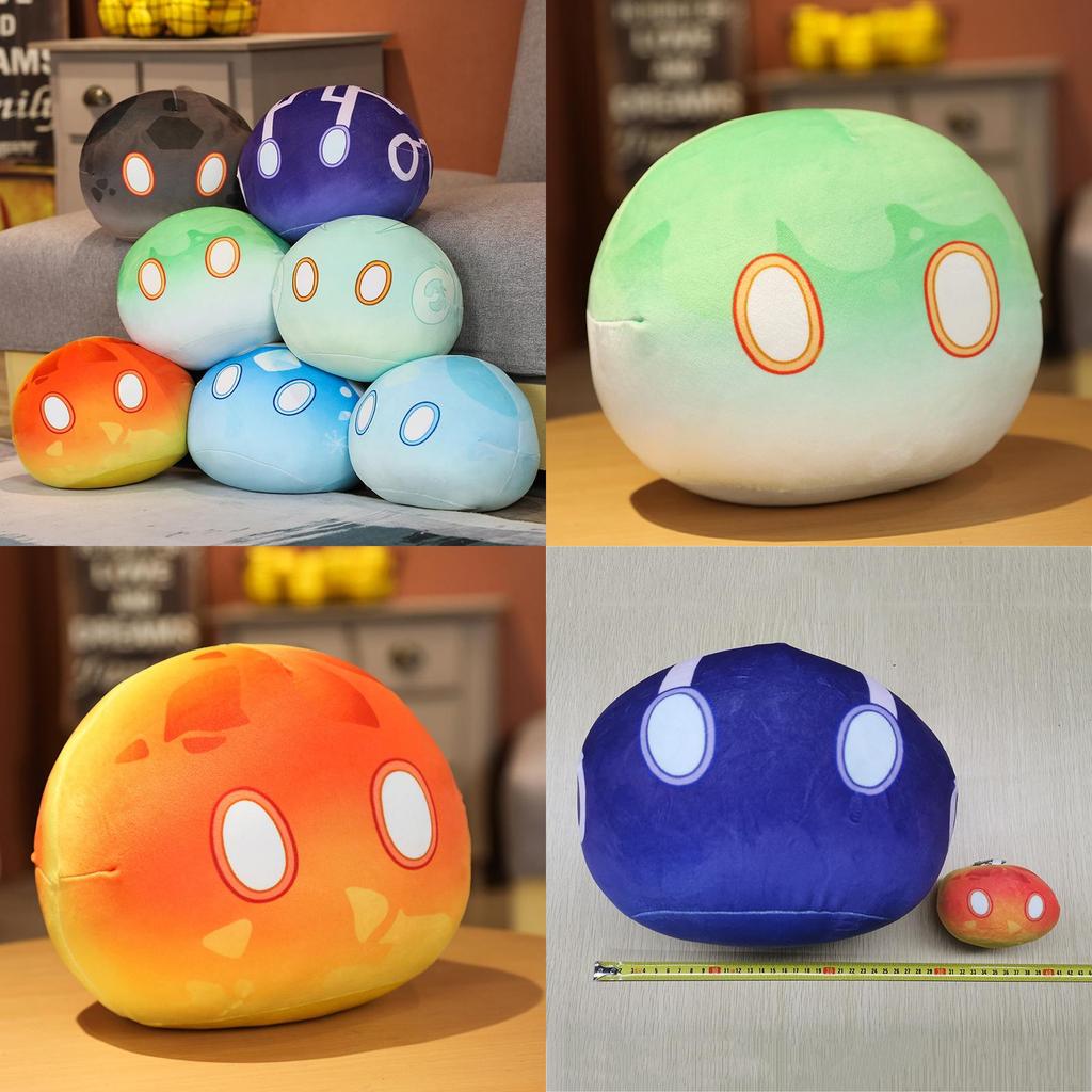 Genshin Impact Slime Theme Adorable Plush Dolls Perfect Kids Gift Cartoon Pillow