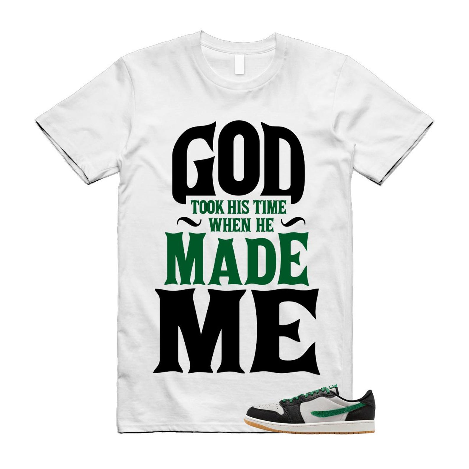 1 Phantom Pine Green White Black Low OG T Shirt Match GTHT 2XL