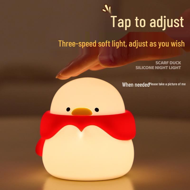 Duck Night Light Silicone Bedside Atmosphere Lamp - Ideal Gift