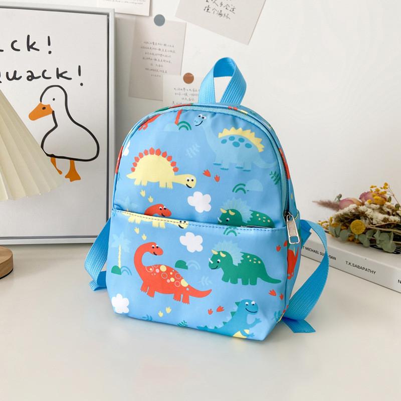 

Charming Lightweight Dual Strap Dinosaur Backpack For Preschoolers Perfect For Playdates світло-синій колір