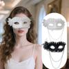 Side Flower Mask Lightweight Pearl Lace Half Mask Party Masks Luxurious Cosplay Costume Mask For Dress Ball Cosplay Party