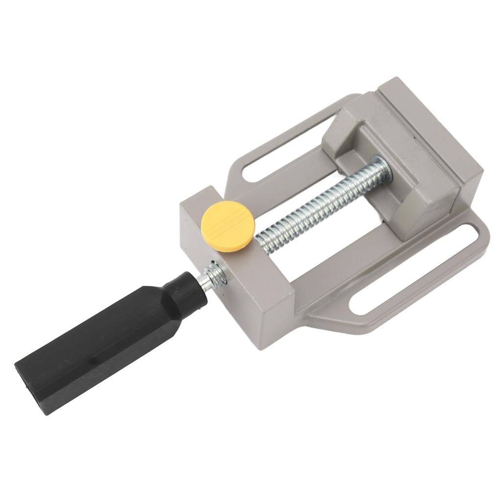 Small Drill Press Vise Aluminum Alloy Quick Release Woodworking Vise for DIY Carving Drilling