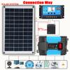 12V To 110V/220V Solar Panel System 600WSolar Panel Battery Charge Controller 6000W Solar Inverter Kit Complete Power Generation