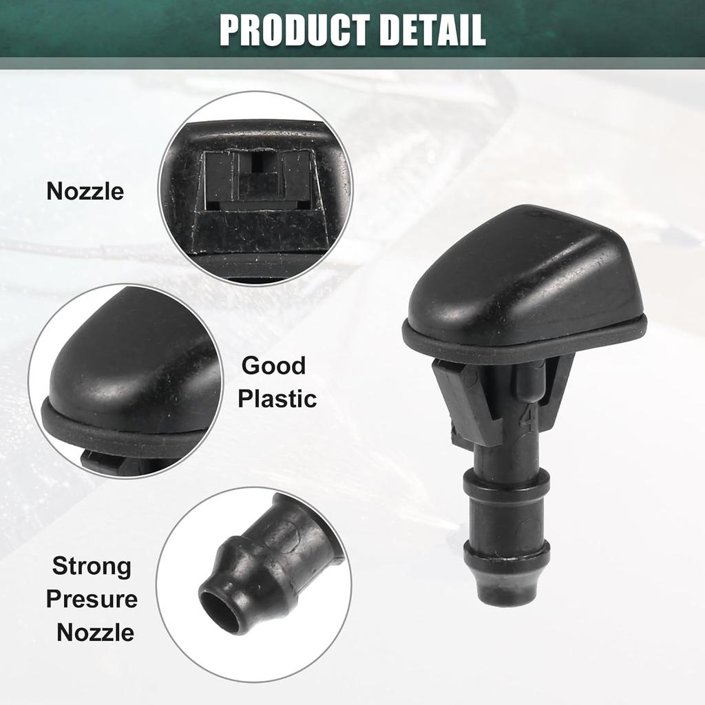 ACROPIX Windshield Wiper Washer Nozzle Spray Jet Fit for Ford Escape 2009-2012 No.8L8Z17603AA - Pack of 1 Black