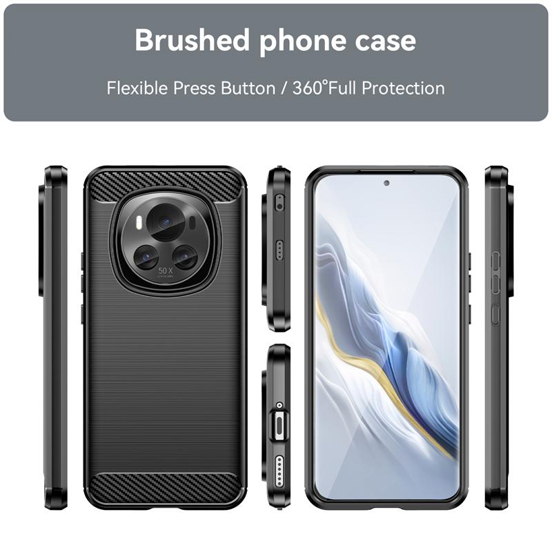 For Cover Huawei Honor Magic 6 Case Honor Magic 6 5G Capa New Shockproof Bumper Soft TPU Carbon Fiber Cover Honor Magic 6 Pro 5G