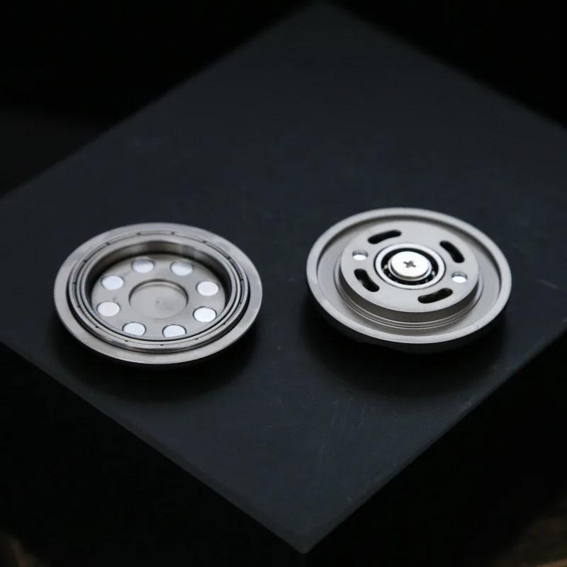 Slider Magnético de Empuje Master 2.0 Antiestrés EDC Juguetes Fidget para Adultos Spinner de Metal Trinquete Moneda Háptica para la Ansiedad