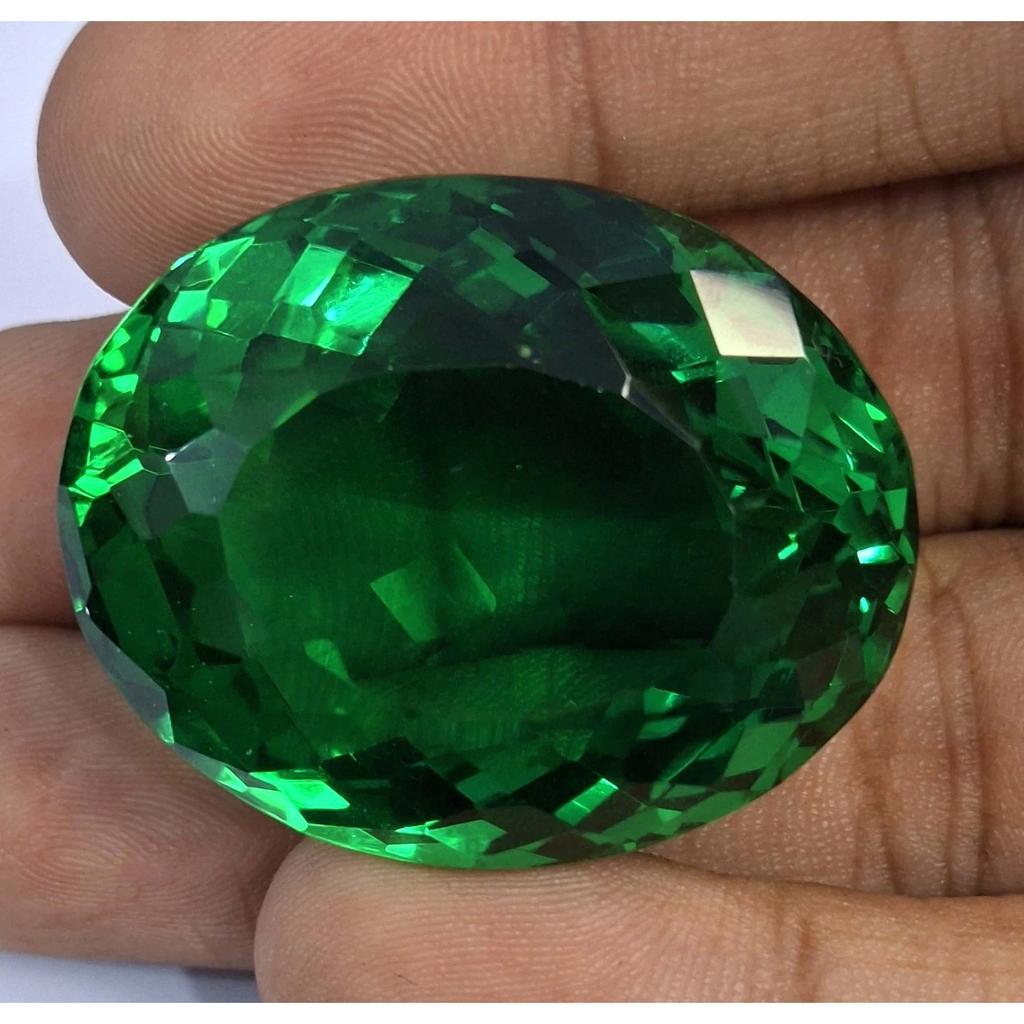 Green Topaz Natural 125-127 Ct Oval Cut Excellent Certified Loose Gemstone