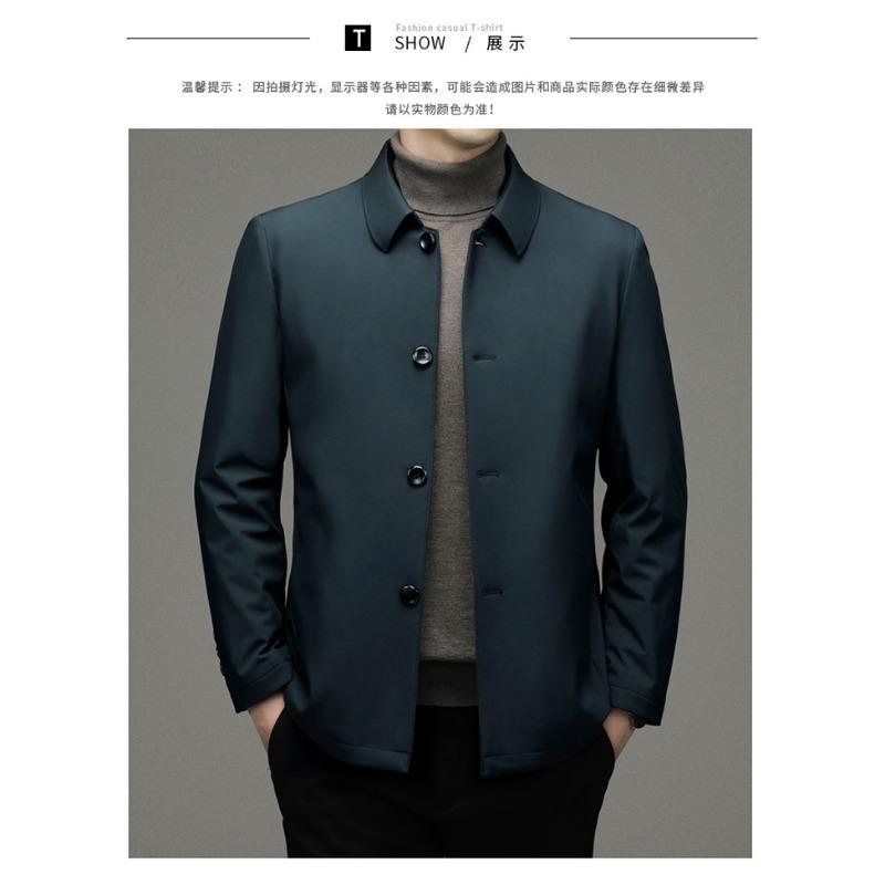 Autumn and Winter New White Duck Down Jacket Men's Middle-aged Dad Casual Men's Down Jacket Jacket