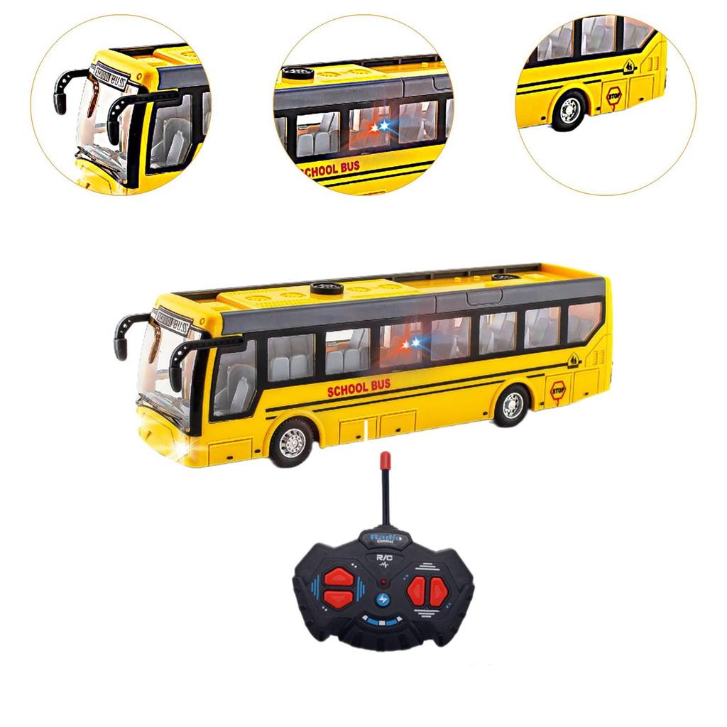 27MHz RC School Bus Model for Children with Functional Features