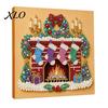 Creative Hobby Kits for Adults Christmas Faux Pearl Art Kit, DIY Santa Tree Painting Handmade Craft 3D Holiday Wall Decor Kit Adults, Gift Festive