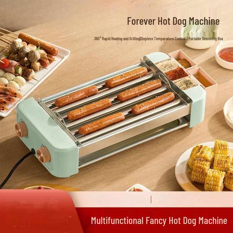 JingJingRS 3-in-1 Electric Hot Dog & Sausage Roller Grill CN plug (adapter included)