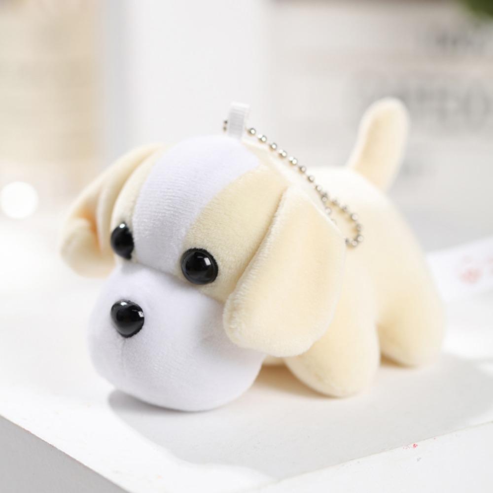 

Eco-Friendly Cute Puppy Plush Keyring 10cm Size Plush Pendant Toys Personal Accessory жёлтый