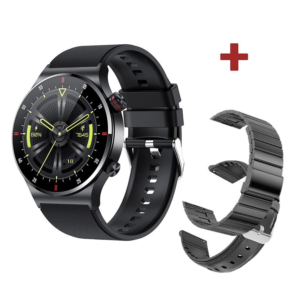 

Nfc Blue Tooth Call Smartwatch Men Ecg Ppg Blood Pressure Monitor Sports Fitness Business Smart Watch Ips Qw33 для Ios Android