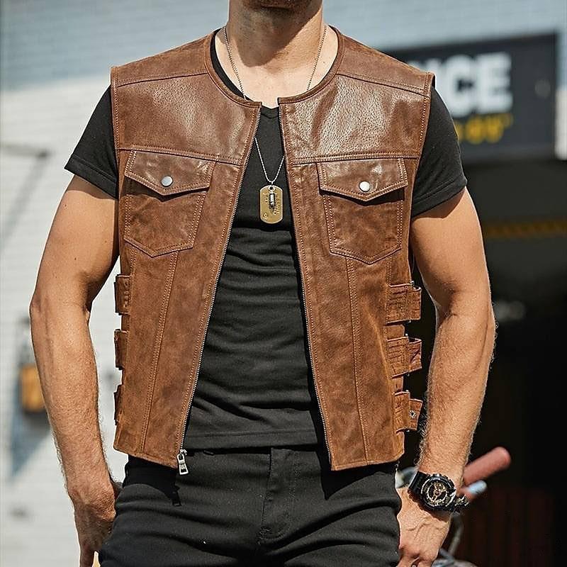 Men's Spring and Autumn Single-Breasted Casual Vest Youth Plus Size Slim-Fit Handsome Jacket