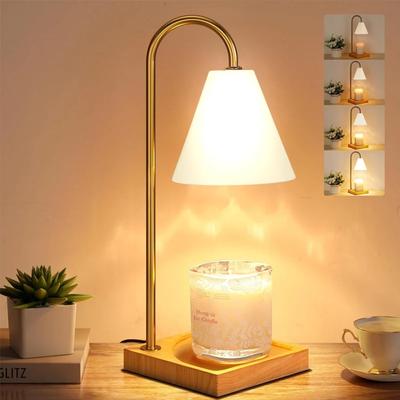 Lámparas calentadoras de velas con bombilla, luz de mesa regulable, lámpara de noche para escritorio, dormitorio, decoración del hogar, iluminación, regalos para mujeres y niñas