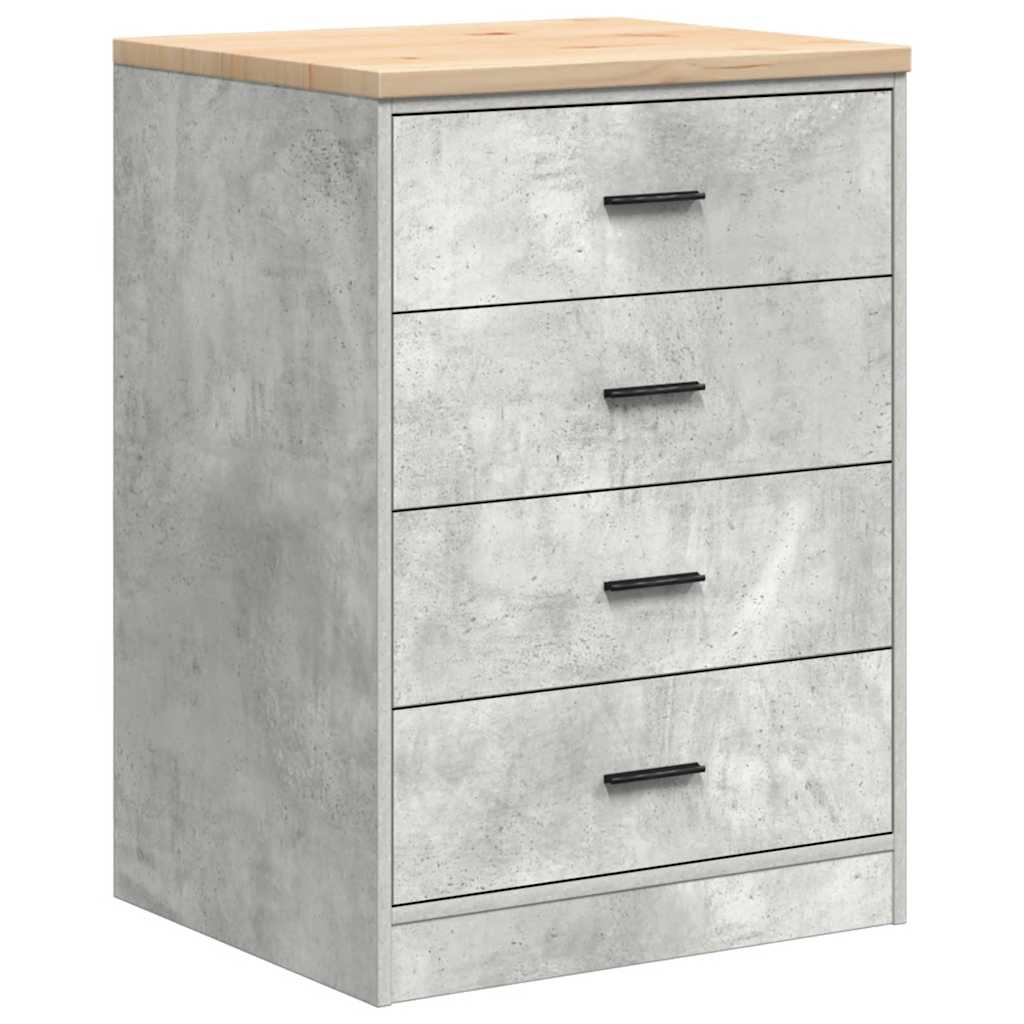 Garage Storage Cabinet Gray Concrete 60X51X85 Cm