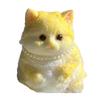 Simulation Cat Squeeze Toy Anxiety Stress Relief Kitten Pinch Sensory Toy Kids Adults Soft Silicone Stress Ball Animal Fidget Toy