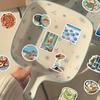 50 Pieces / 2 Designs of Graffiti Stickers for Coastal Vacation Style Computer Notebook Luggage Box Decoration Stickers