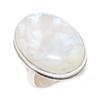 Moonstone Gemstone Handmade 925 Sterling Silver Jewelry Ring Size 8.5 v3L12