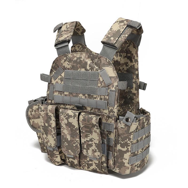 Children's Tactical Camouflage Bulletproof Vest Level III Armor for Outdoor Summer Camp