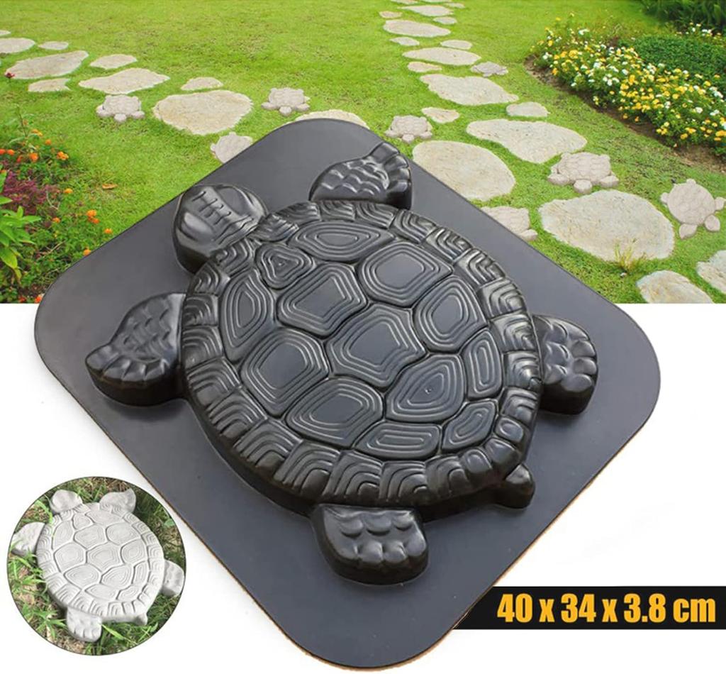 1 PZ Stampi Generici in Cemento per Tartarughe, Stampi Riutilizzabili per Percorsi, Stampi Fai-da-Te per Gradini da Giardino, per Percorsi in Giardino