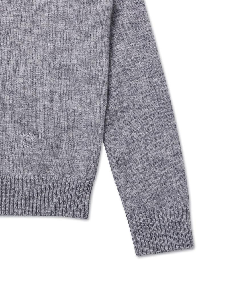 Michikoleondeonkosino Basic Wool Knit Pullover Melange Gray