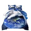 3d Digital Printing Thickened Feather Silk Cotton Quilt Animal Tiger Fat Quilt Printing Three-piece Quilt Cover Set