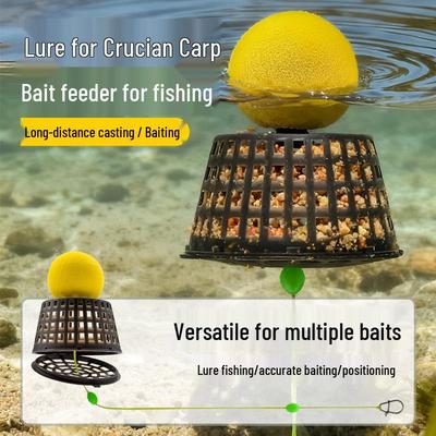 Dispensador de Cebo Flotante Desmontable para Carpa Crucian - Dispositivo de Pesca Invernal