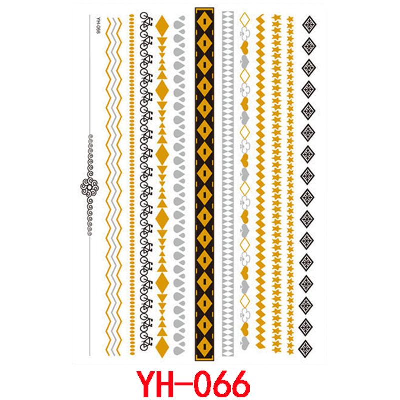 Bronzing Tattoo Sticker, Metal Waterproof Tattoo Sticker, Tattoo