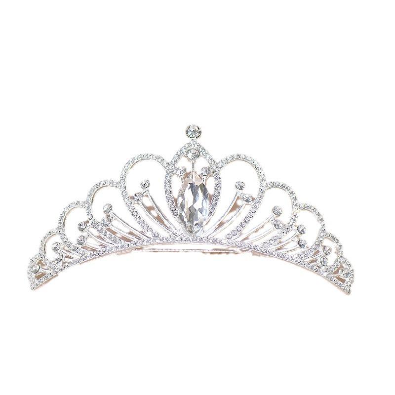 Cross Crown Rhinestone Hairpin for Women and Girls - Little Princess Birthday Headdress
