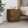 Day and Night - Day and Night Bedside Table Solid Pine Wood Honey Brown 40x34x45 Cm