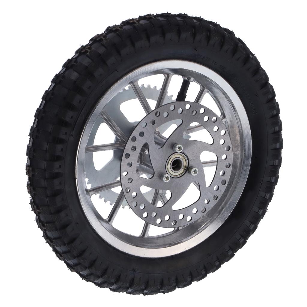 12.5x2.75in Mini Bicycle Rear Wheel AntiSkid Rubber Steel Alloy for 47cc 49cc 2 Stroke Dirt Bike