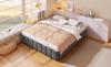 Upholstered Bed, 140*200cm, Hydraulic Storage, without Headboard, without Mattress, Grey