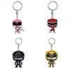 Funko Pop POWER RANGERS Кишеньковий Pop Брелок Новинка Рожевий Рейнджер Червоний Синій Жовтий Рейнджер Вінілова Фігурка Колекційна Модель Іграшки