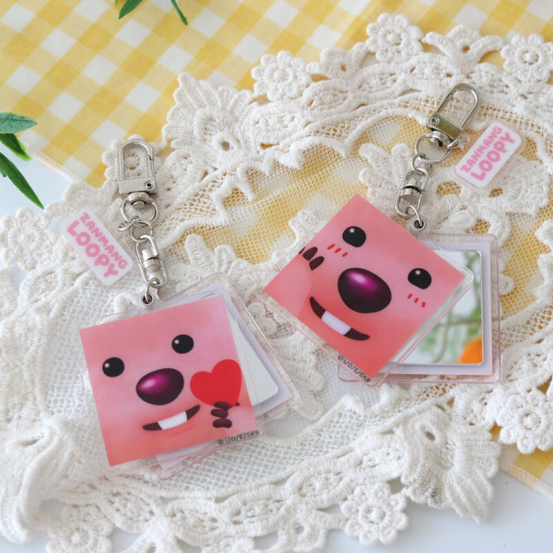 Zanmanrupi Transparent Acrylic Mirror Keyring