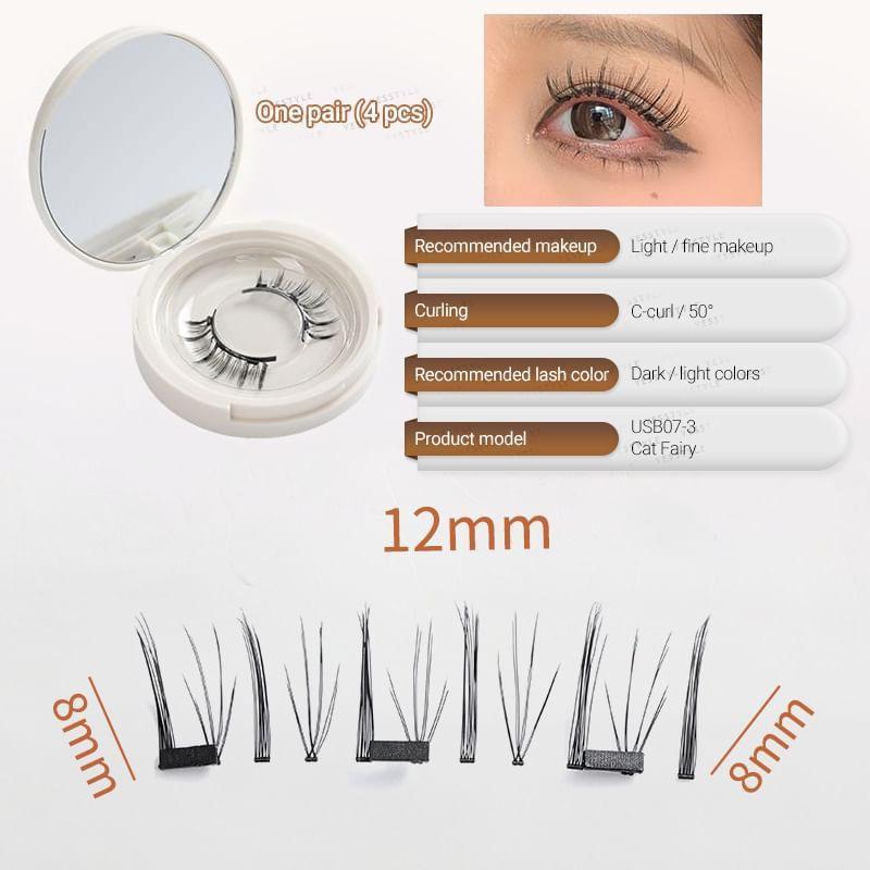 Buttermilk - Volume Crisscross Magnetic False Eyelashes with Applicator Clip