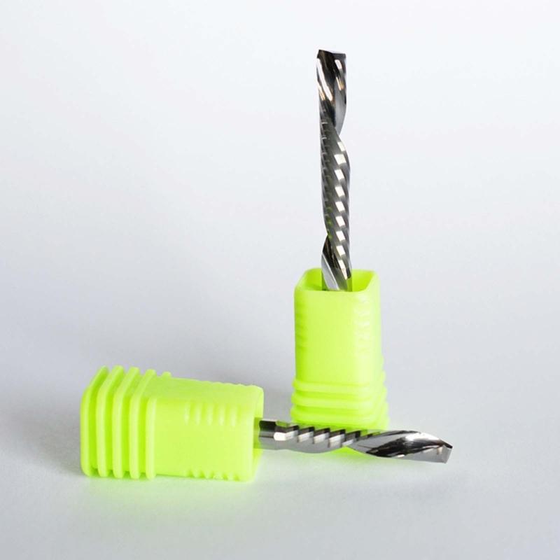 Solid Spiral Steel Mill Cutters for CNC Router,Compression Wood End Mill High-Speed Cutters Continuous Cutting Tool