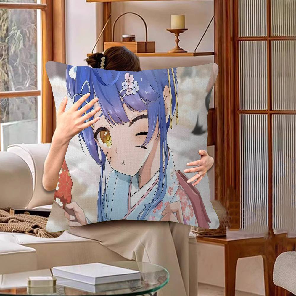 Hololive Amamiya Kokoro Anime Jeu Oreiller Cadeau Décoration Maison Bureau Oreiller Chambre Canapé Voiture Housse de CoussinHousse d'Oreiller