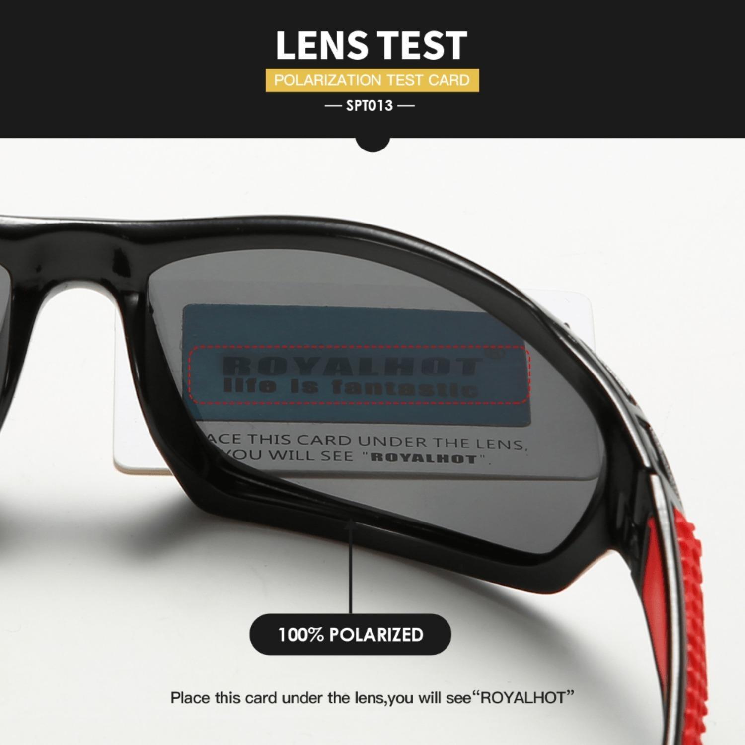RoyalHot унисекс поляризационные новые спортивные солнцезащитные очки в стиле ретро — фото 7