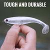 TRUSCEND Soft Fishing Lures Paddle Tail Fishing Lures for Bass Trout Crappie Durable Plastic Bait for Bass Shad Fishing Bait for Freshwater Saltwater