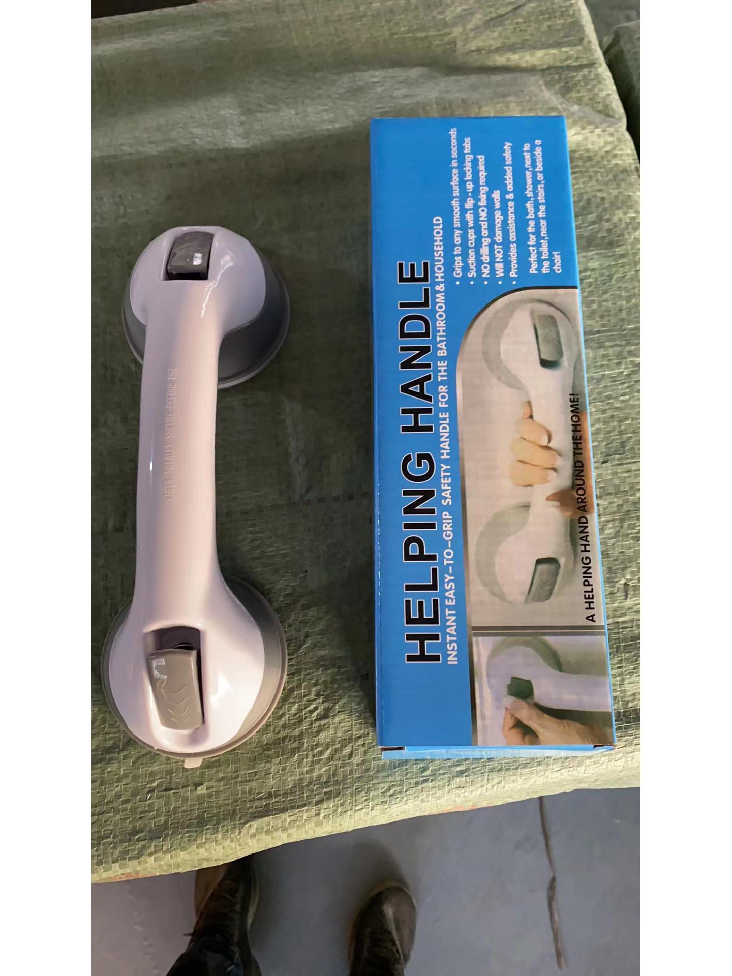 

Suction Cup Bathroom Safety Grab Bar and Glass Door Handle 6182 серый