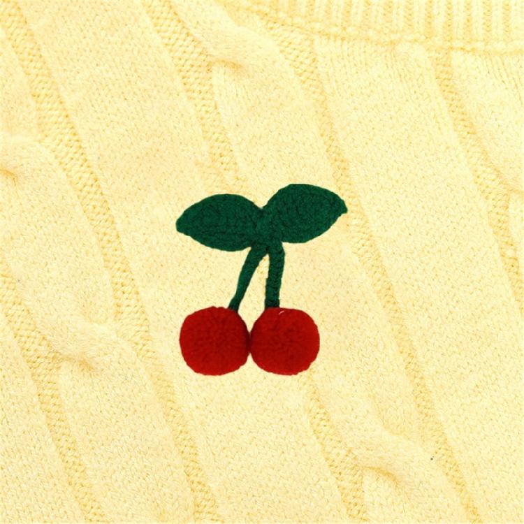 4Pcs Creative Handmade Cloth Cherry Keychain Brooch DIY Kit Friendly Craft Brooch Pin Accessories