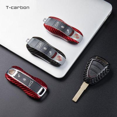 Porsche Carbon Fiber Lightweight Key Shell for Cayenne, Panamera, Macan, 911 - Buckle Type Replacement Case