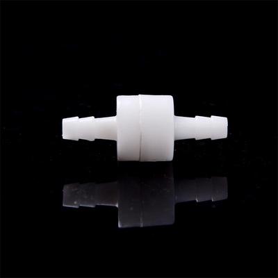 6Mm 1/4" White One Way Inline Check Valve Fuel Diesel Gas Petrol Liquid Air