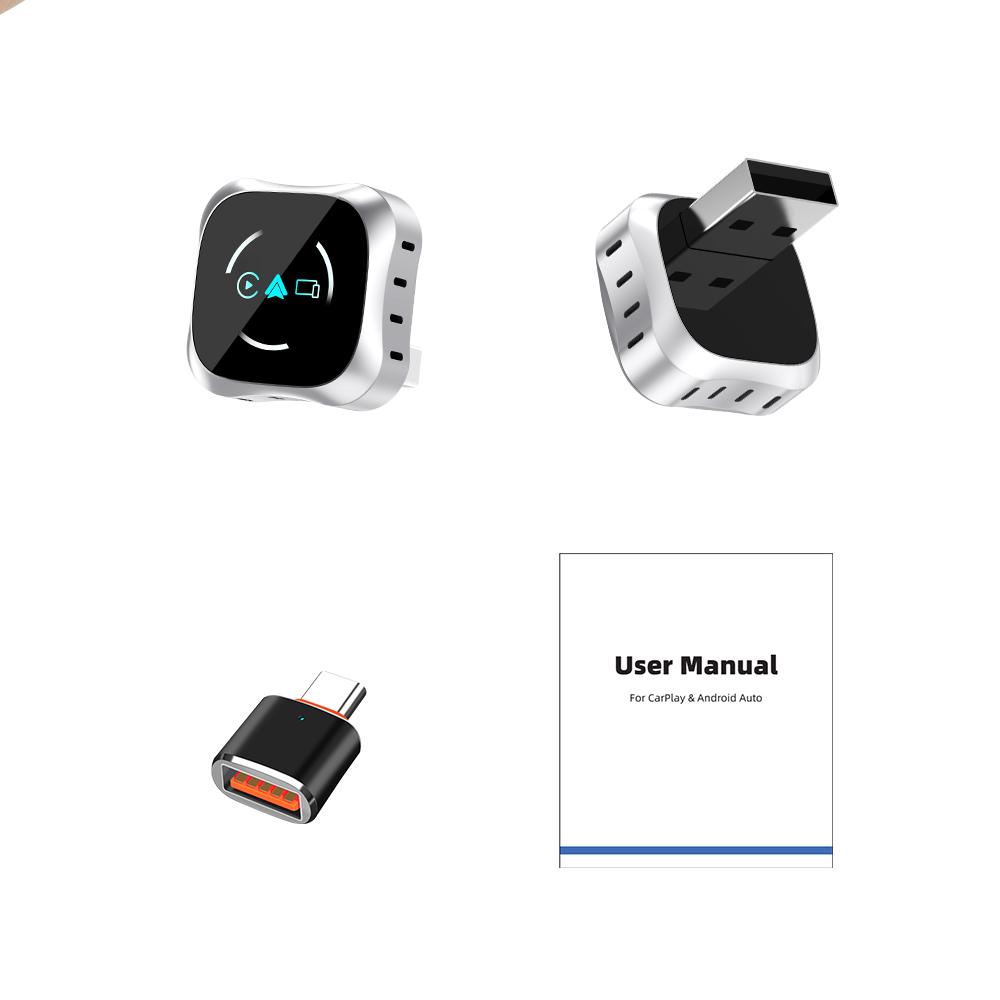 3-в-1 Беспроводной Автомобильный Carplay для Apple или Android Телефона Airplay MirrorLink Умный Донгл 2.3CM*2.3CM*2.3CM белый