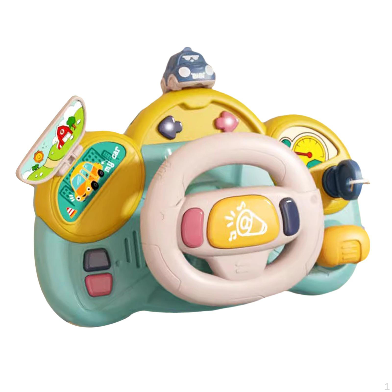 

Игрушка с электрическим рулем Моя первая игра-притворство с поворотом и светом синий