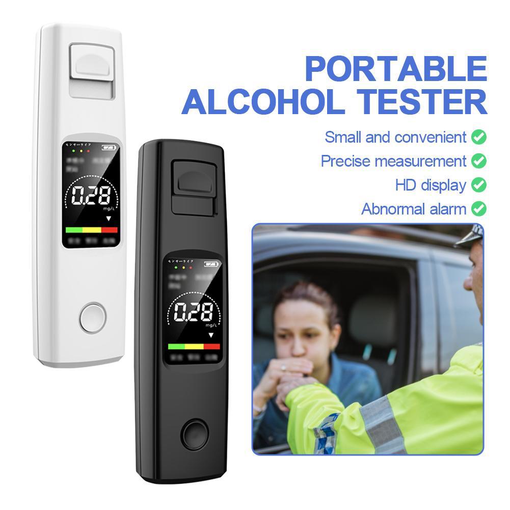 Alcohol Tester Professional High Sensitivity Breathalyzer Breathalyzer Alcoholometer Portable Non-Contact Charging Type-C L0P0